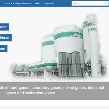 طراحی سایت صنعتی خدماتی آرین گاز